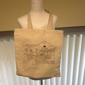 Beige Tote Bag with Gum Tree Cafe